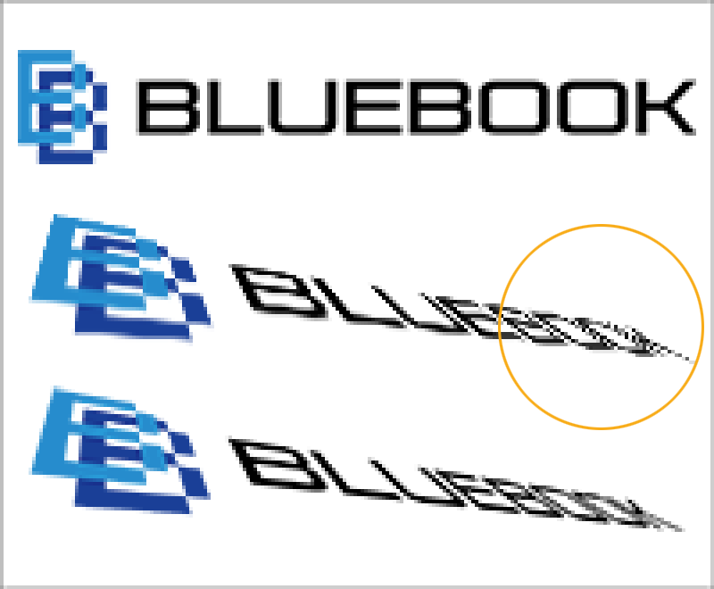 Photoshopのスマートオブジェクトで縮小すると画像劣化しちゃった 気をつけよう Bluebook ブルーブック